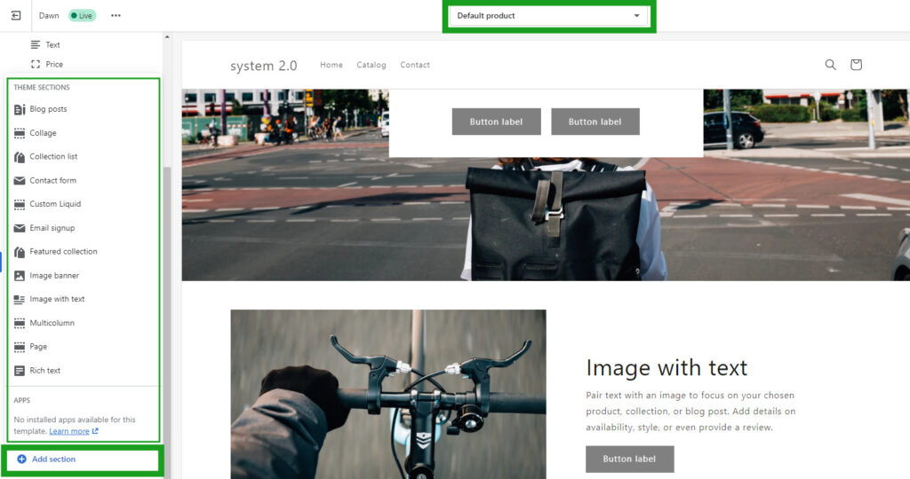 Shopify 2.0 - What do shop owners need to know about the newest features? 2 SECTION EVERYWHERE